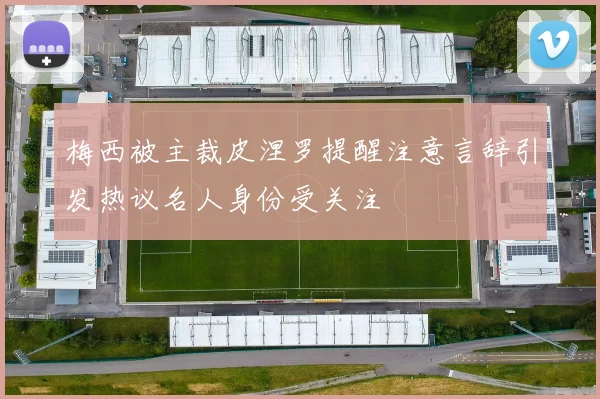梅西被主裁皮涅罗提醒注意言辞引发热议名人身份受关注